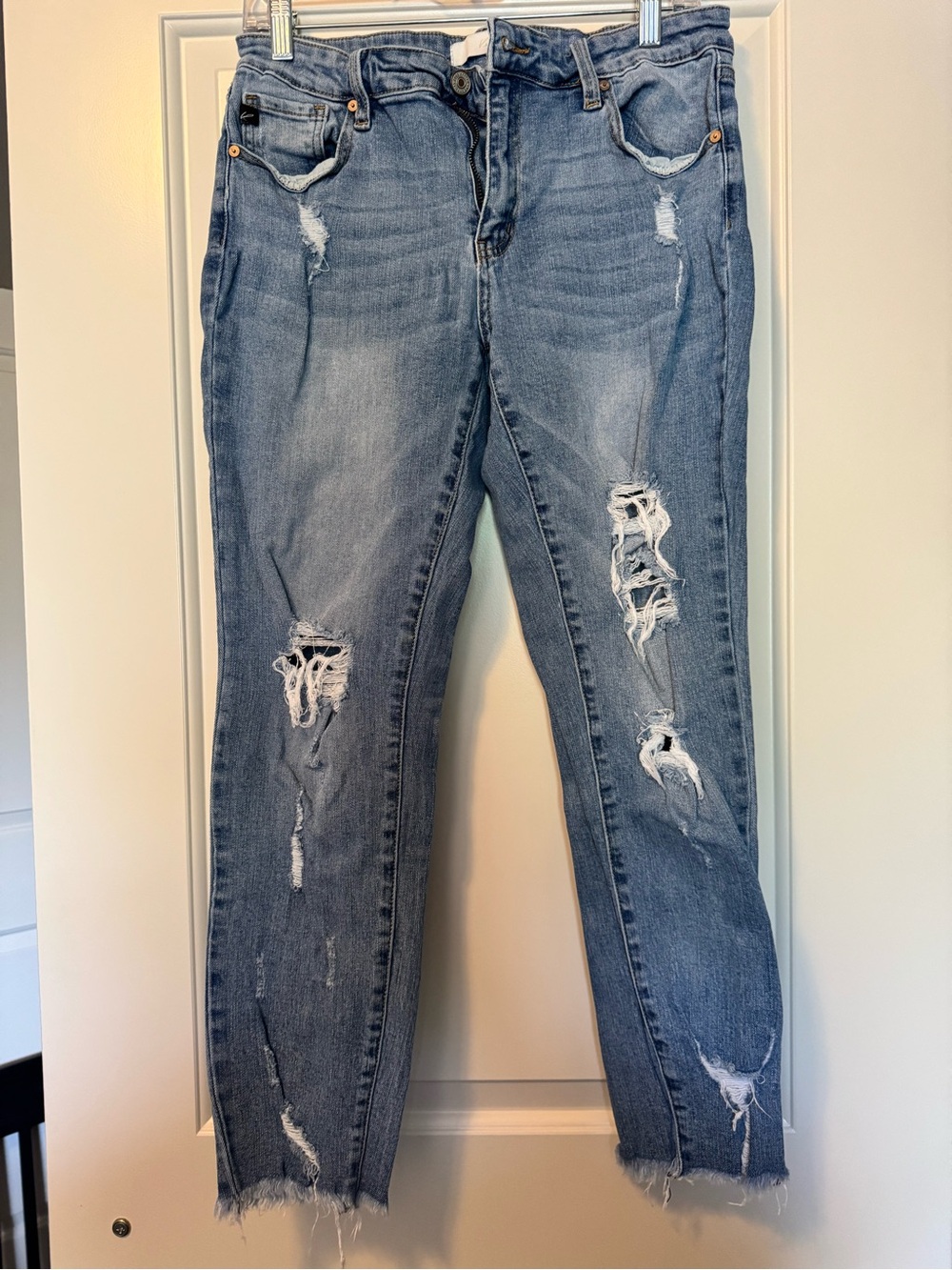 KanCan Distressed Light Blue Boyfriend Jeans